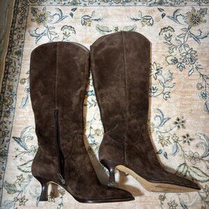 Dolce Vita Annika Pointed Toe suede boots in brown
